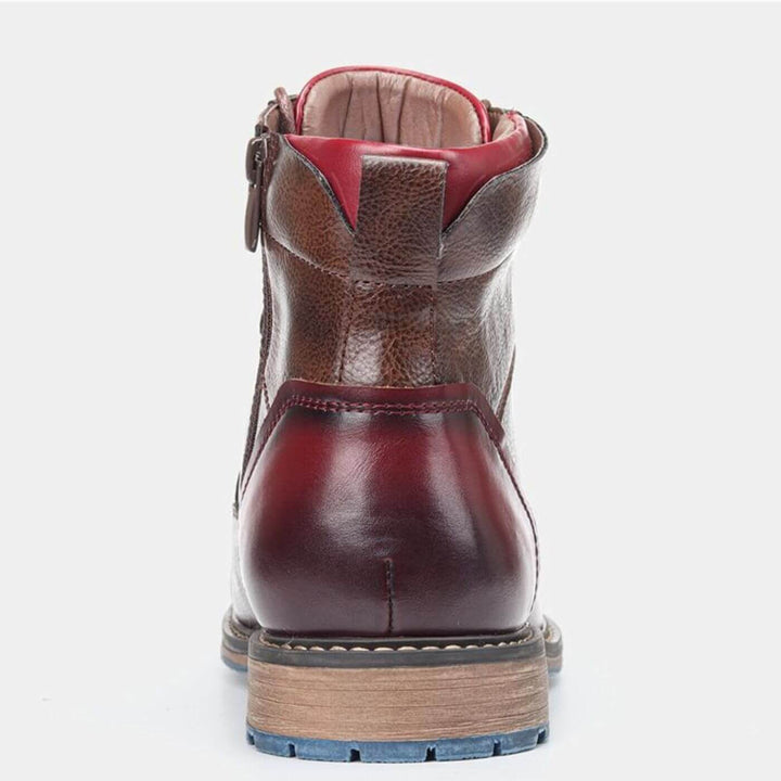 Pedro Gabriel | Botines de cordones en burdeos