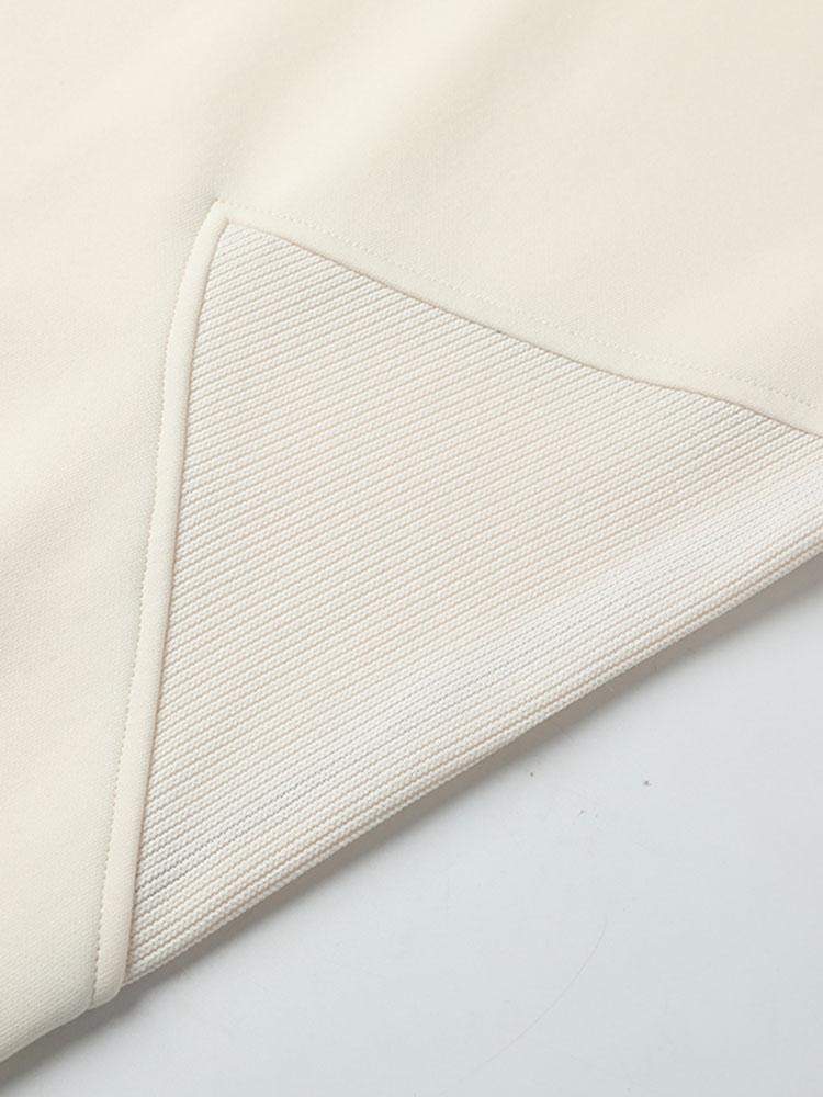 Pedro | Sudadera con mezcla de texturas y cuello redondo