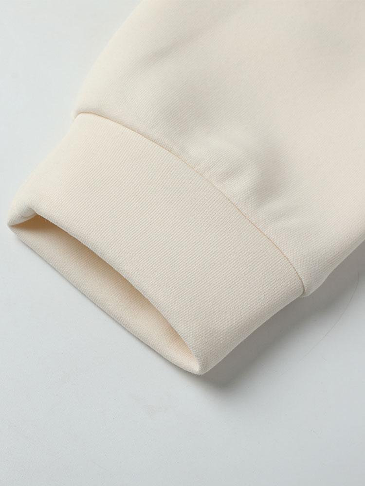 Pedro | Sudadera con mezcla de texturas y cuello redondo