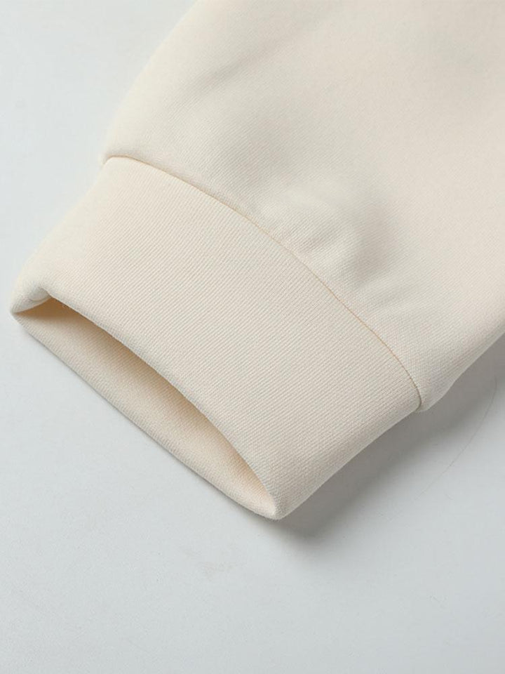Pedro | Sudadera con mezcla de texturas y cuello redondo