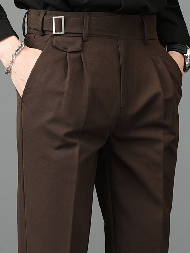 Plácido | Pantalón de vestir slim fit en tono claro
