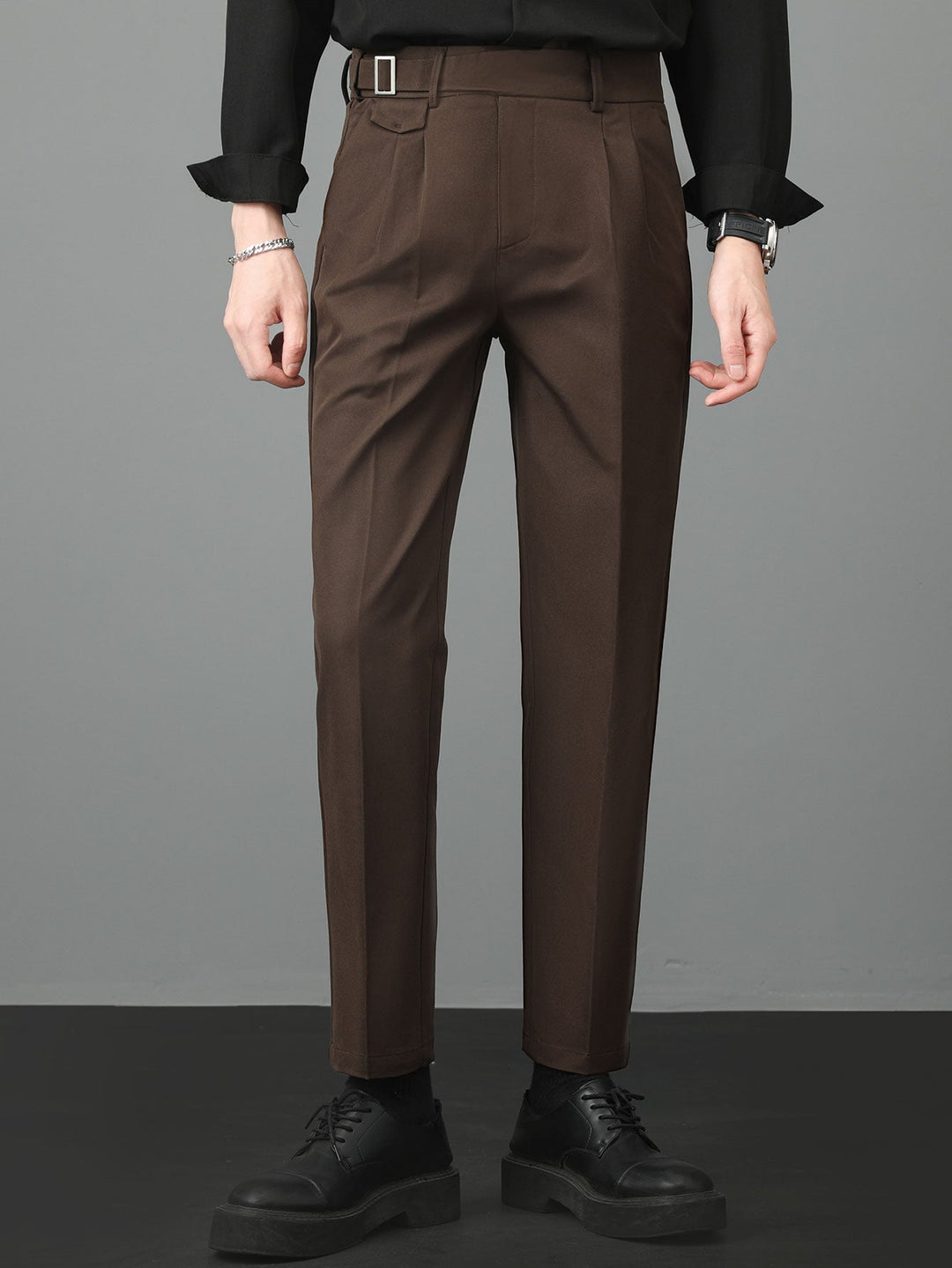 Plácido | Pantalón de vestir slim fit en tono claro