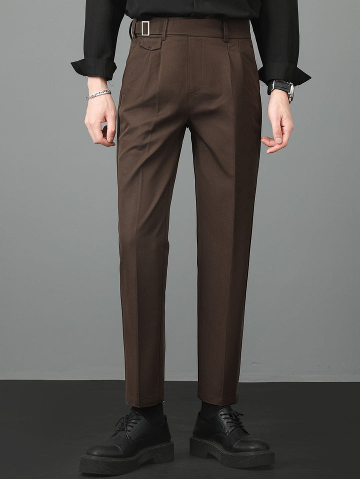 Plácido | Pantalón de vestir slim fit en tono claro