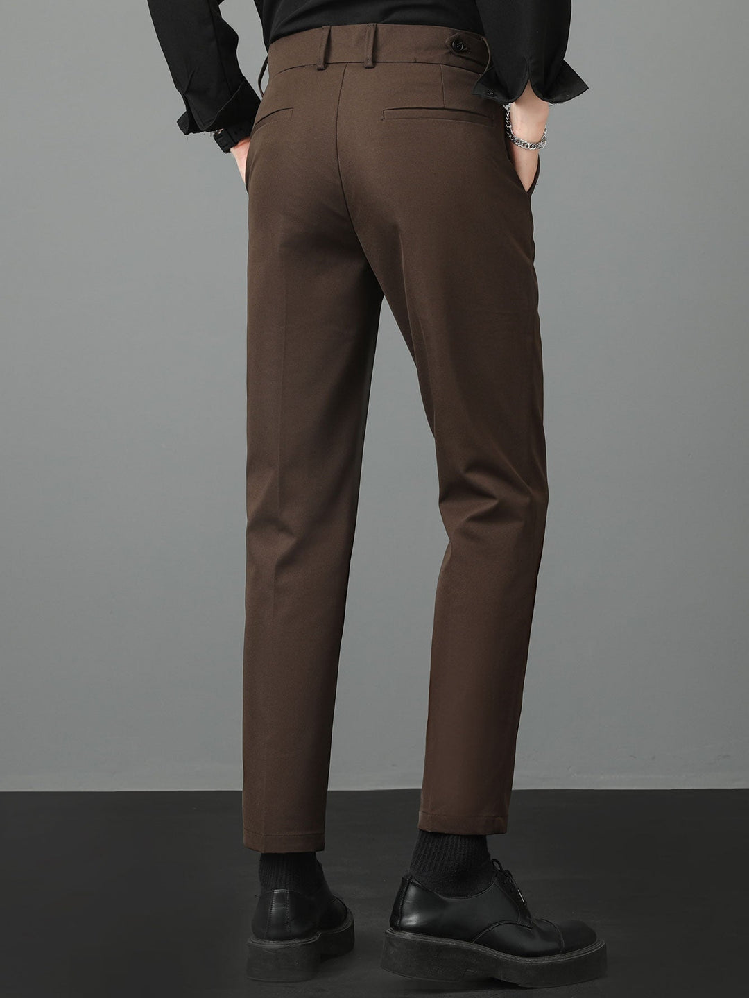 Plácido | Pantalón de vestir slim fit en tono claro