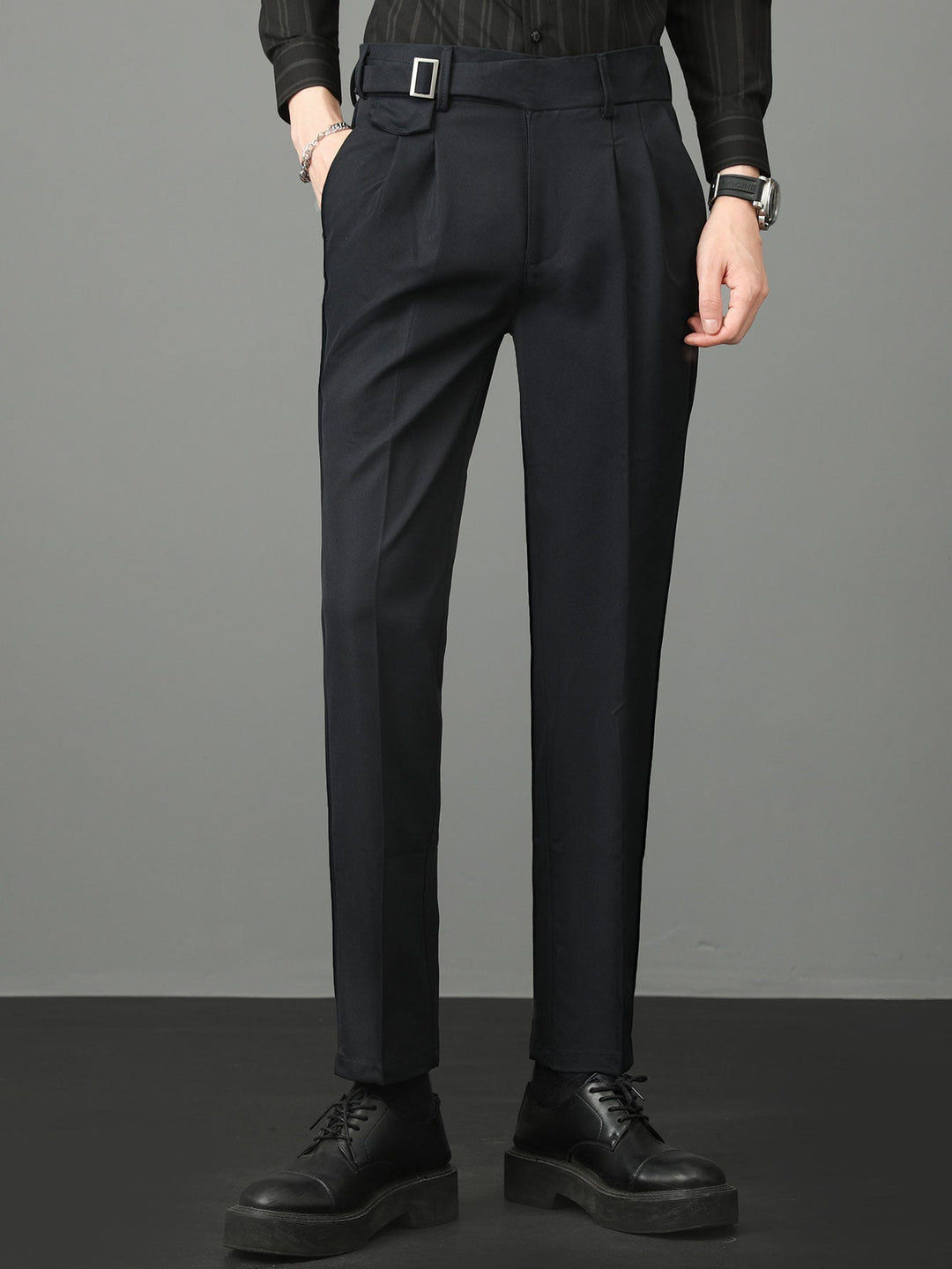 Plácido | Pantalón de vestir slim fit en tono claro
