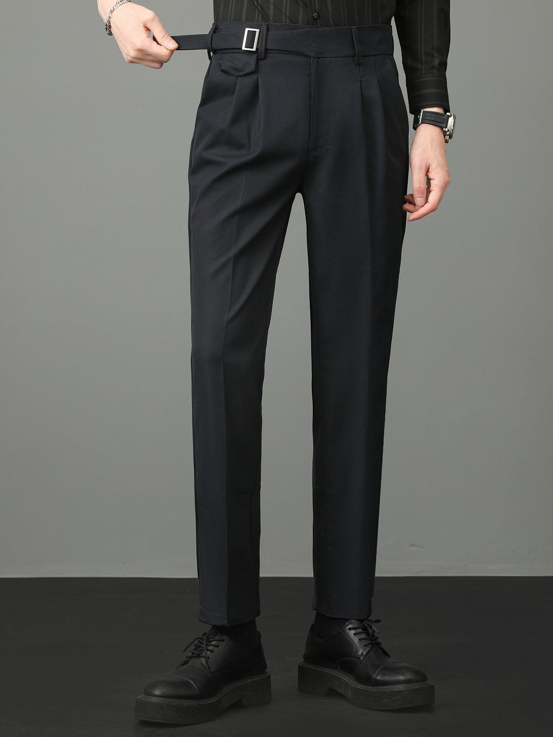 Plácido | Pantalón de vestir slim fit en tono claro