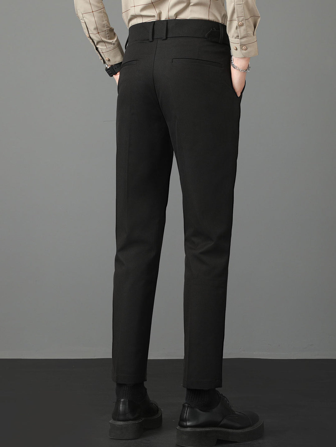 Plácido | Pantalón de vestir slim fit en tono claro