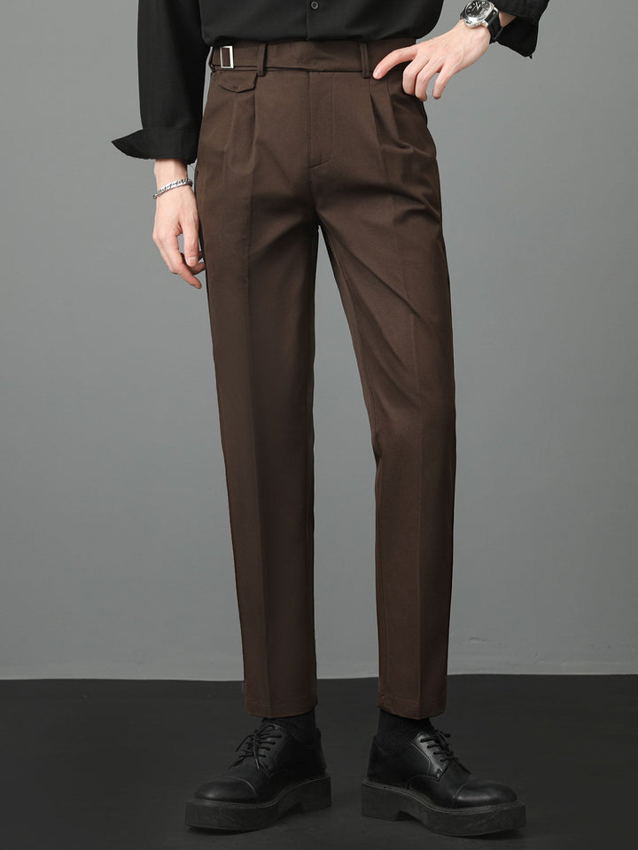 Plácido | Pantalón de vestir slim fit en tono claro