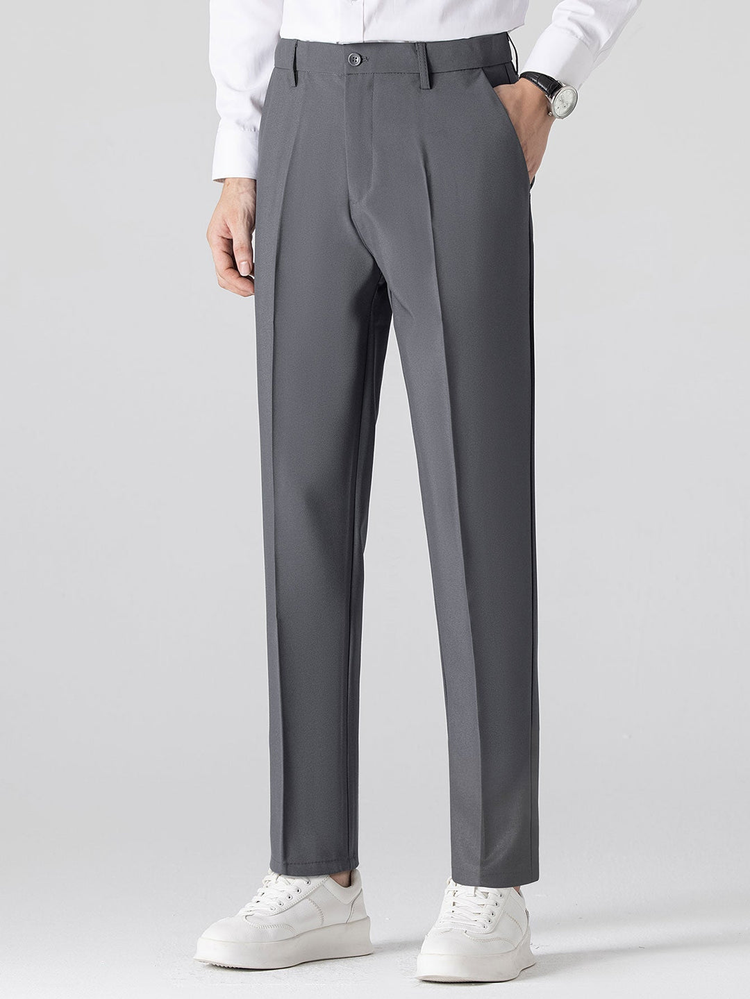 Quirino | Pantalón de vestir slim fit de pernera estrechada