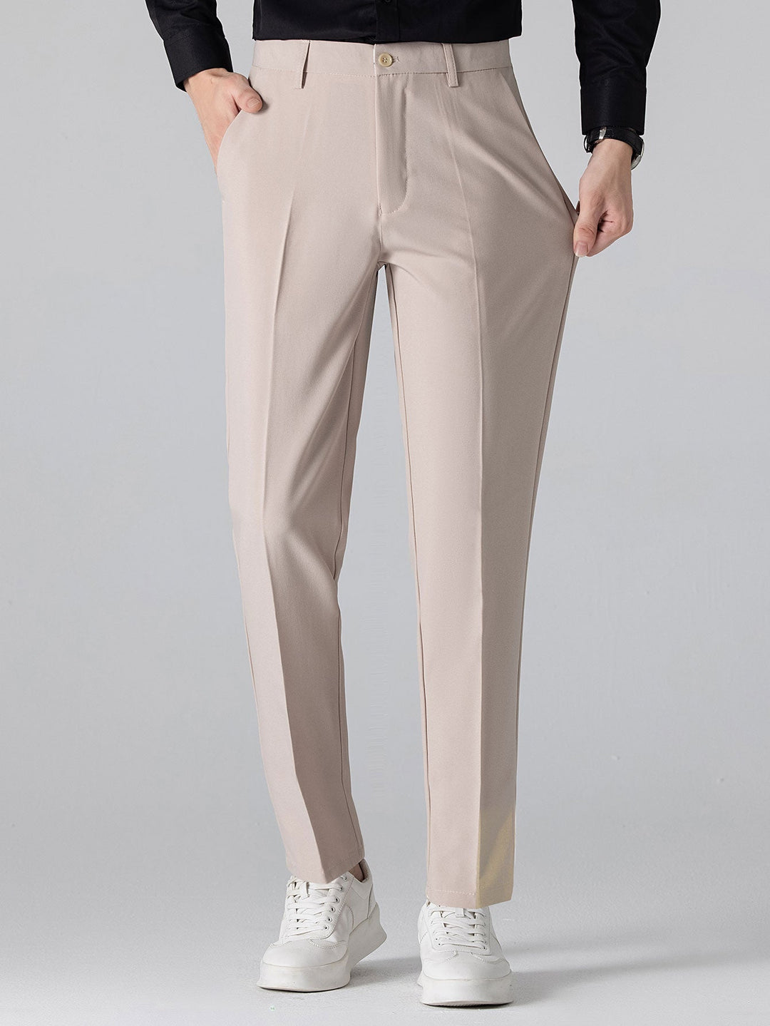 Quirino | Pantalón de vestir slim fit de pernera estrechada