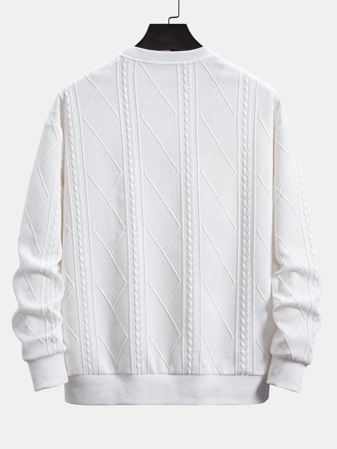 Ramón | Sudadera con dibujo jacquard geométrico y corte relajado
