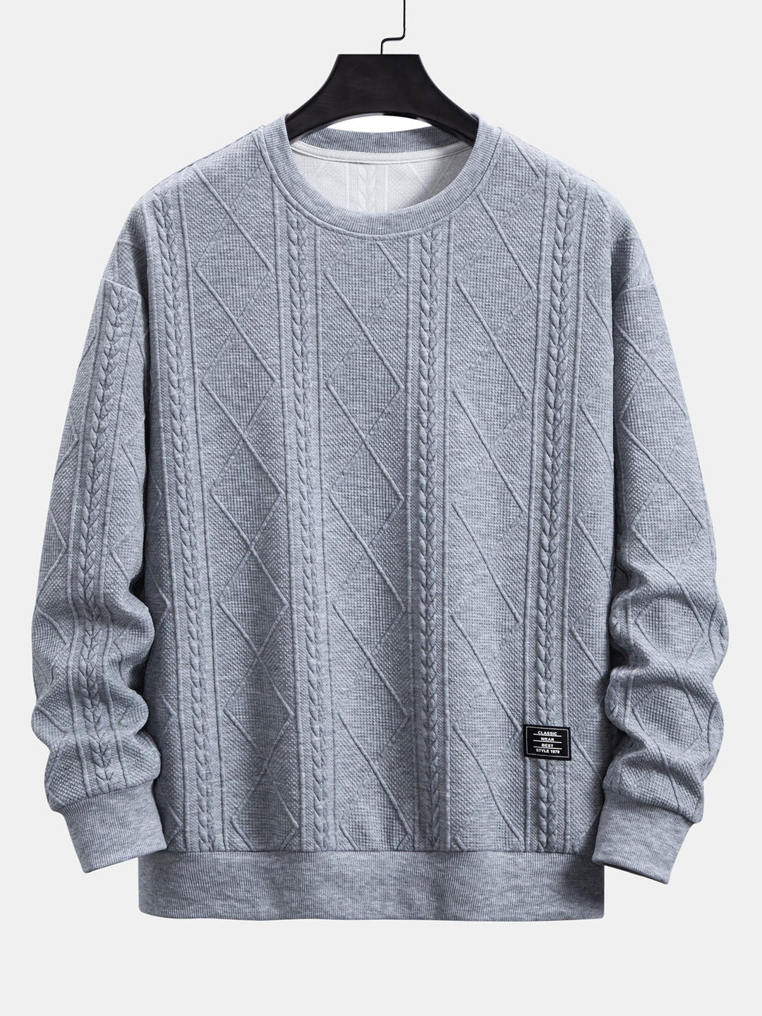 Ramón | Sudadera con dibujo jacquard geométrico y corte relajado