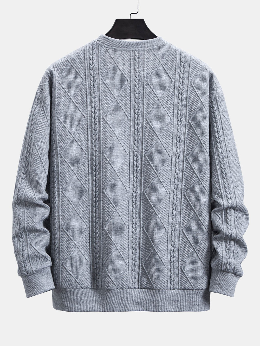 Ramón | Sudadera con dibujo jacquard geométrico y corte relajado