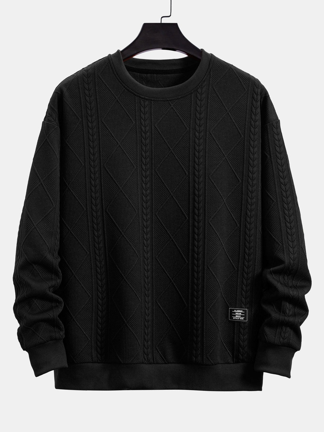 Ramón | Sudadera con dibujo jacquard geométrico y corte relajado