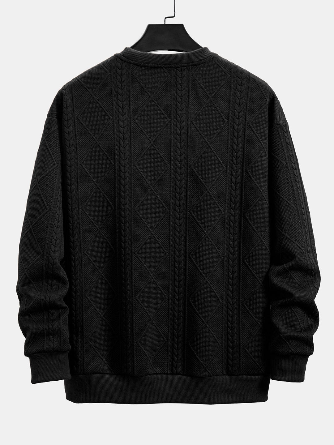 Ramón | Sudadera con dibujo jacquard geométrico y corte relajado