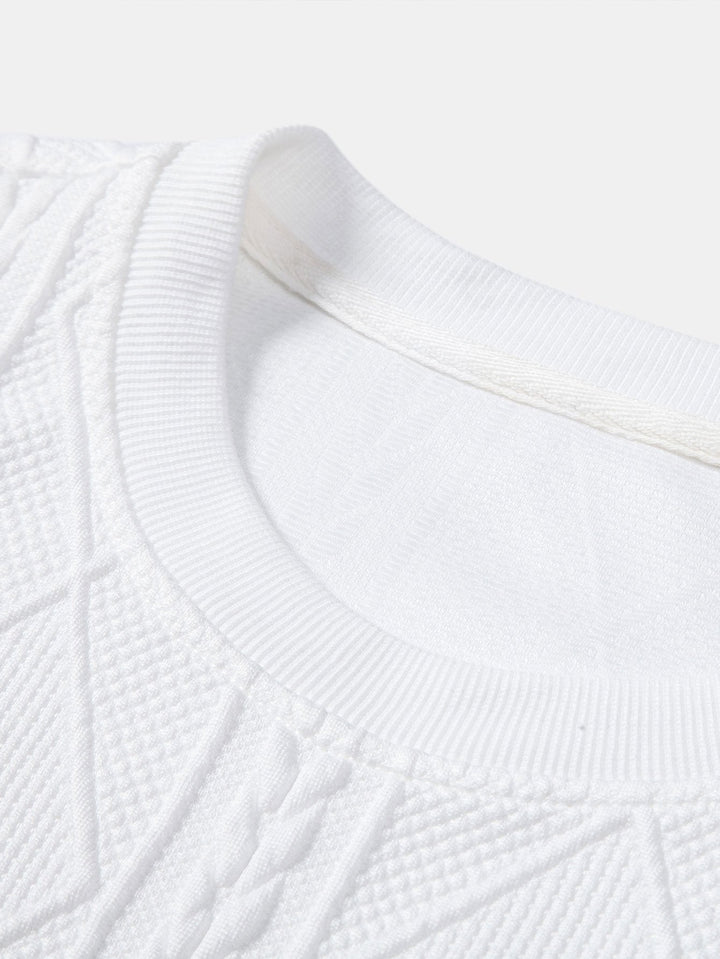 Ramón | Sudadera con dibujo jacquard geométrico y corte relajado