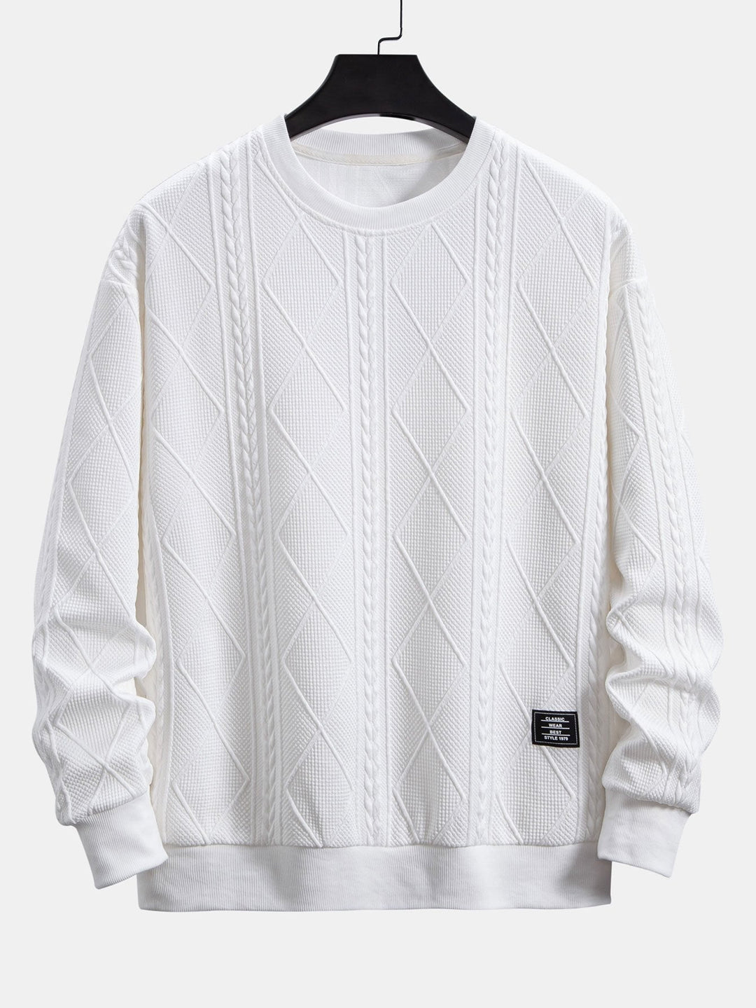 Ramón | Sudadera con dibujo jacquard geométrico y corte relajado