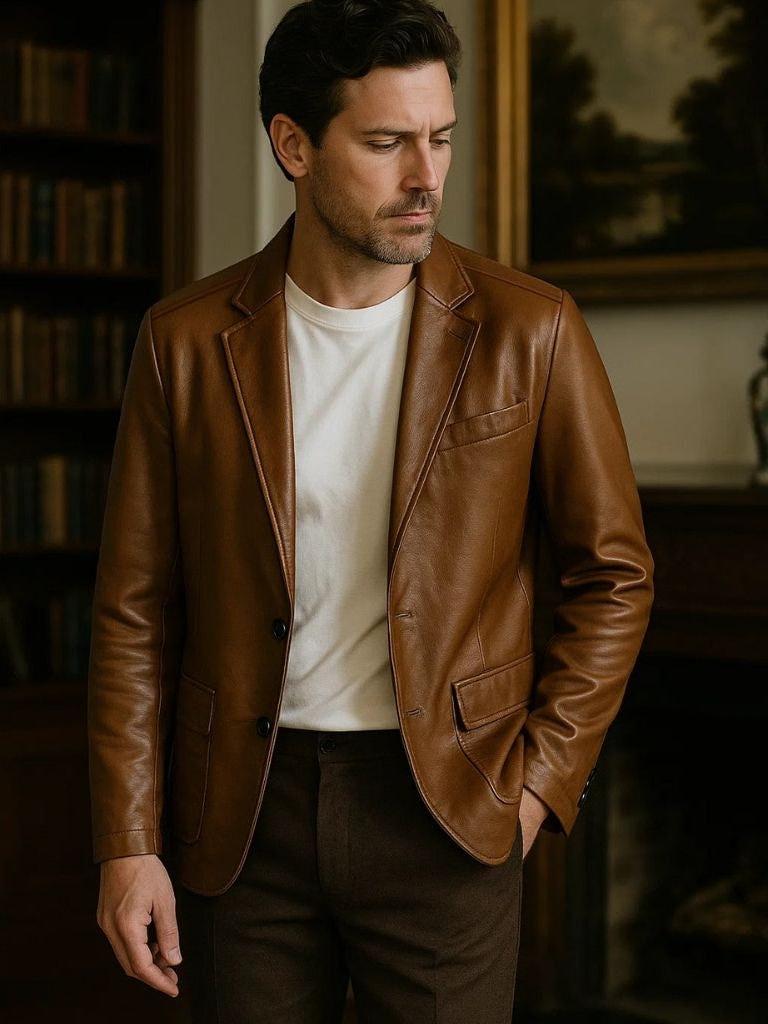 Raúl | Chaqueta casual en tono moca