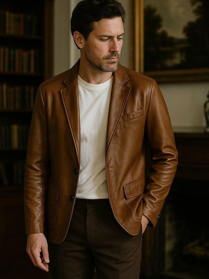 Raúl | Chaqueta casual en tono moca