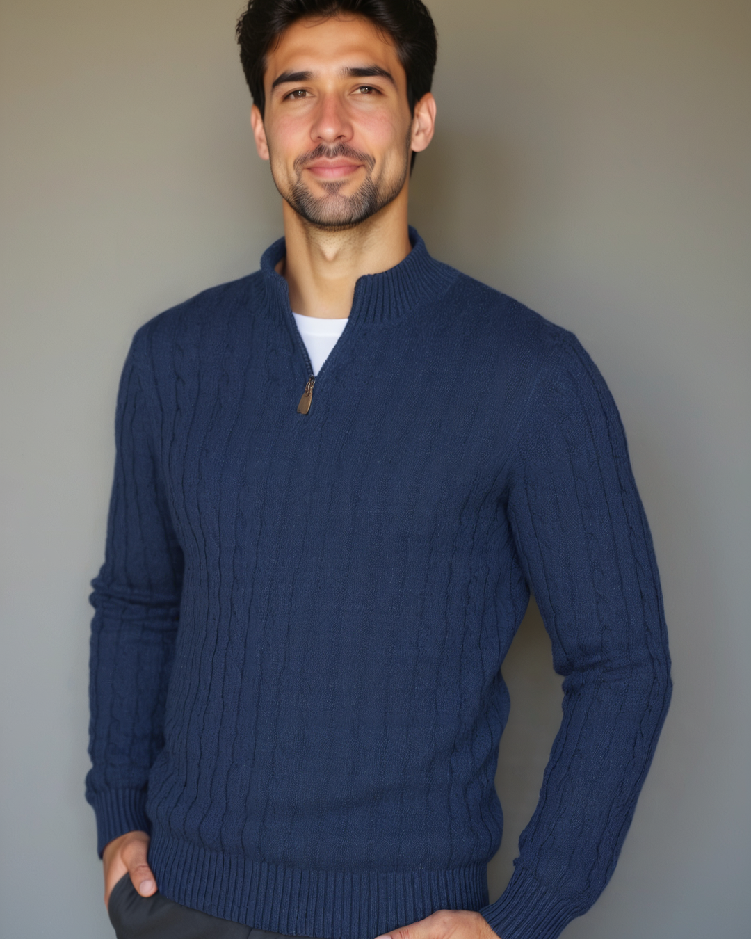 Raúl | Jersey azul marino de ochos