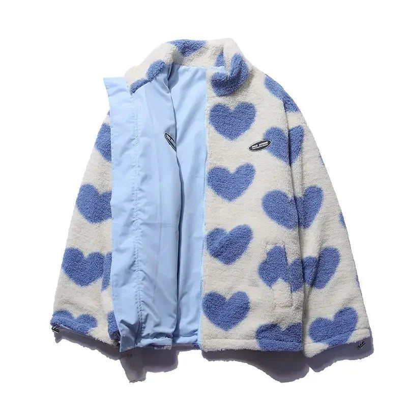 Rosa | Chaqueta reversible con corazones