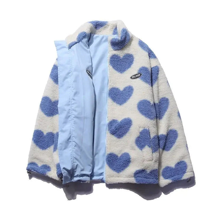 Rosa | Chaqueta reversible con corazones