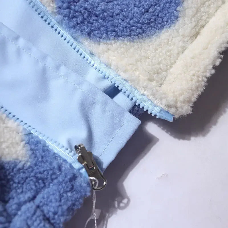 Rosa | Chaqueta reversible con corazones
