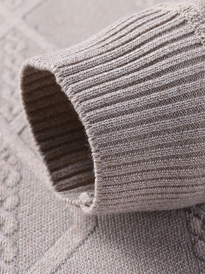 Rosendo | Jersey jacquard con patrón geométrico