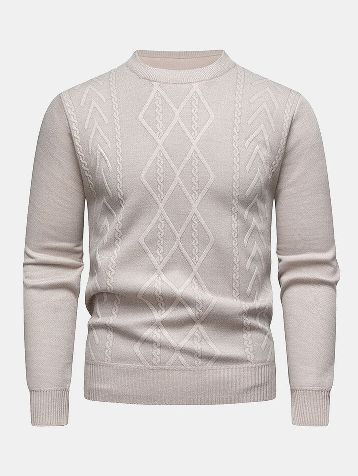 Rosendo | Jersey jacquard con patrón geométrico