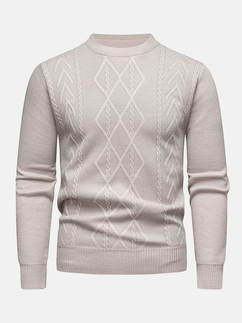 Rosendo | Jersey jacquard con patrón geométrico