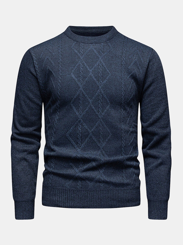 Rosendo | Jersey jacquard con patrón geométrico