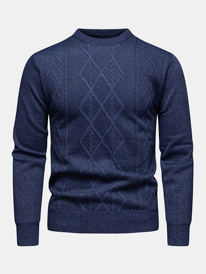 Rosendo | Jersey jacquard con patrón geométrico