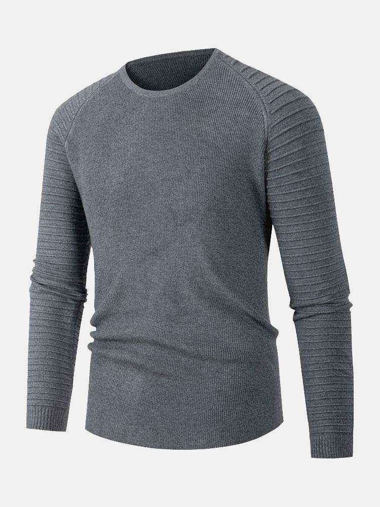 Rufino | Jersey slim fit con mangas raglán y cuello redondo