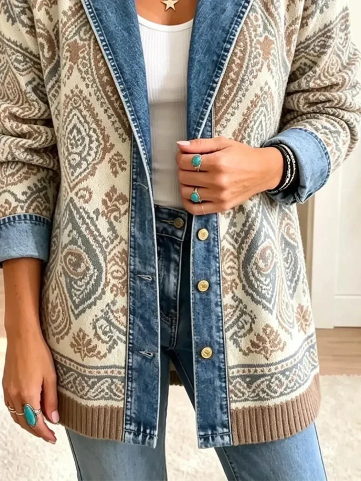 Salomé | Chaqueta vaquera boho de patchwork