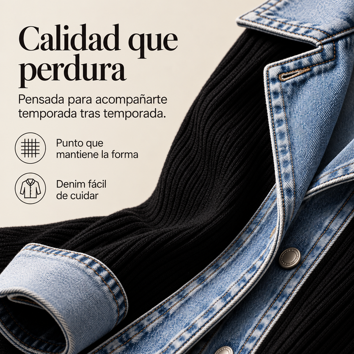 Salomé | Chaqueta vaquera boho de patchwork