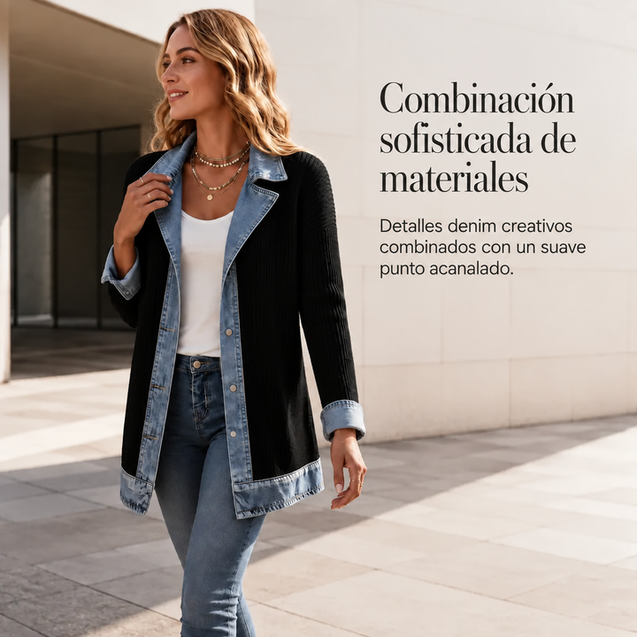 Salomé | Chaqueta vaquera boho de patchwork