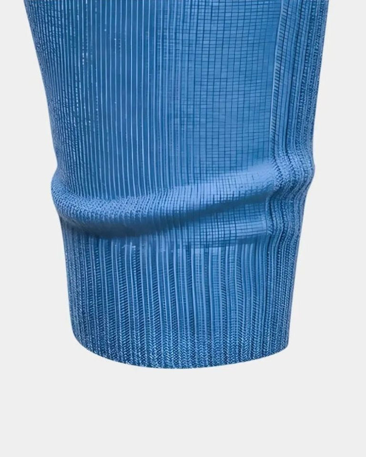 Salomón | Jersey azul con cuello redondo