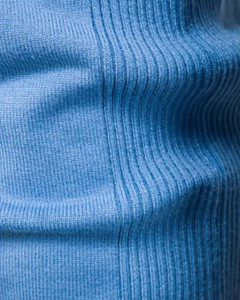 Salomón | Jersey azul con cuello redondo