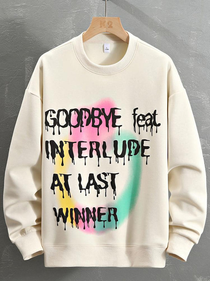 Santiago | Sudadera con estampado de texto graffiti