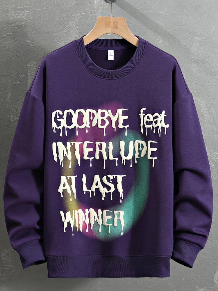 Santiago | Sudadera con estampado de texto graffiti