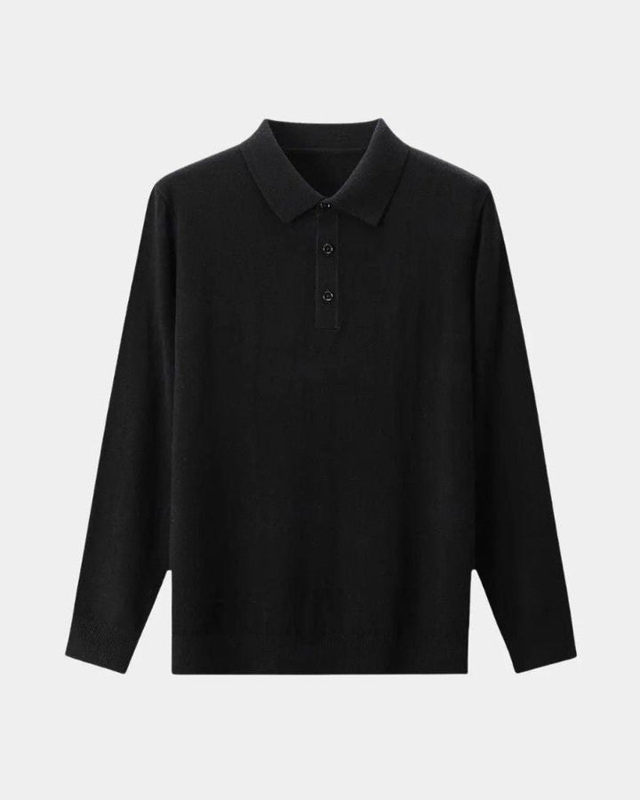 Saturnino | Polo gris de manga larga