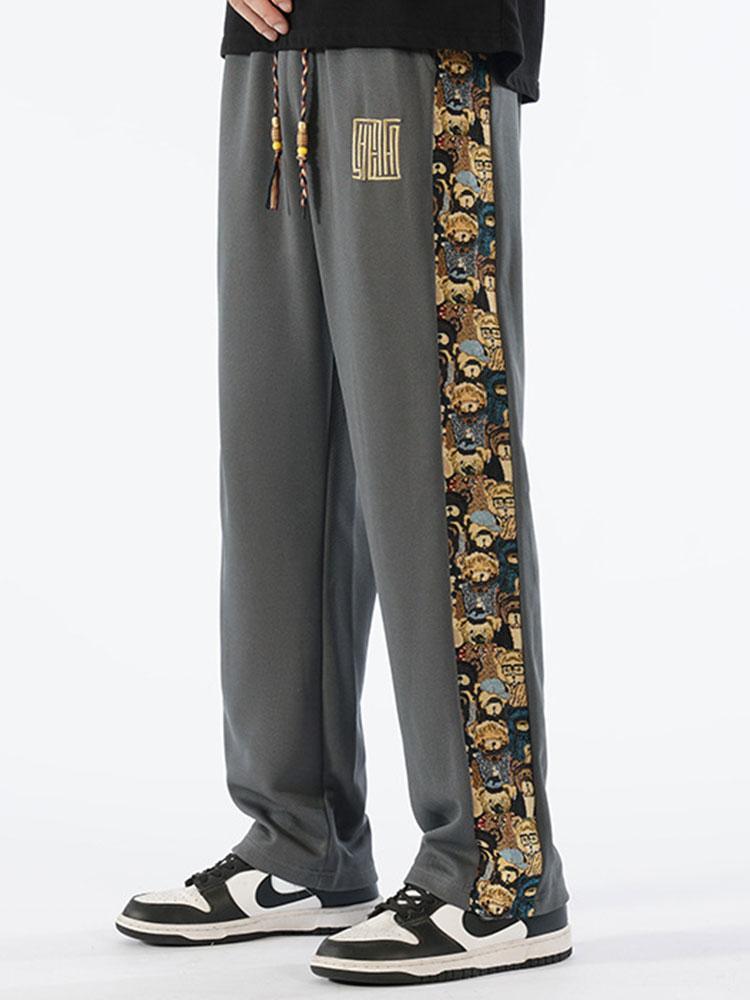 Segismundo | Pantalón de pernera recta con estampado de oso