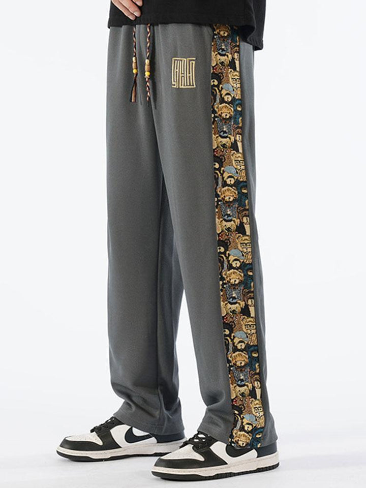 Segismundo | Pantalón de pernera recta con estampado de oso