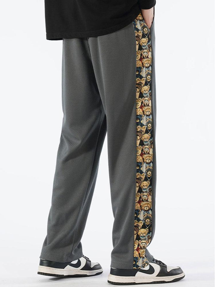 Segismundo | Pantalón de pernera recta con estampado de oso