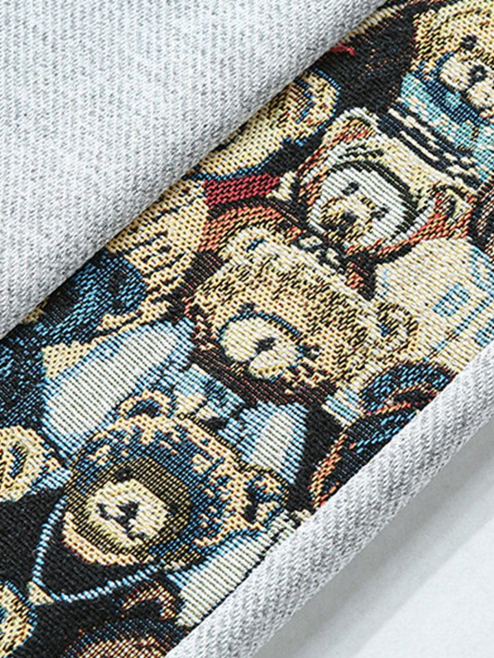 Segismundo | Pantalón de pernera recta con estampado de oso