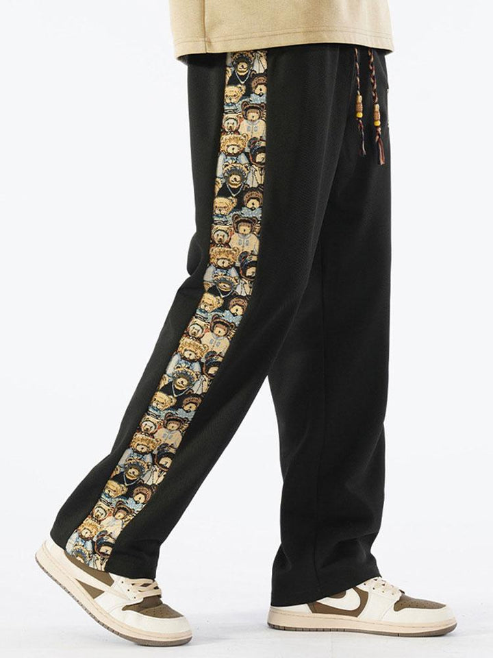 Segismundo | Pantalón de pernera recta con estampado de oso