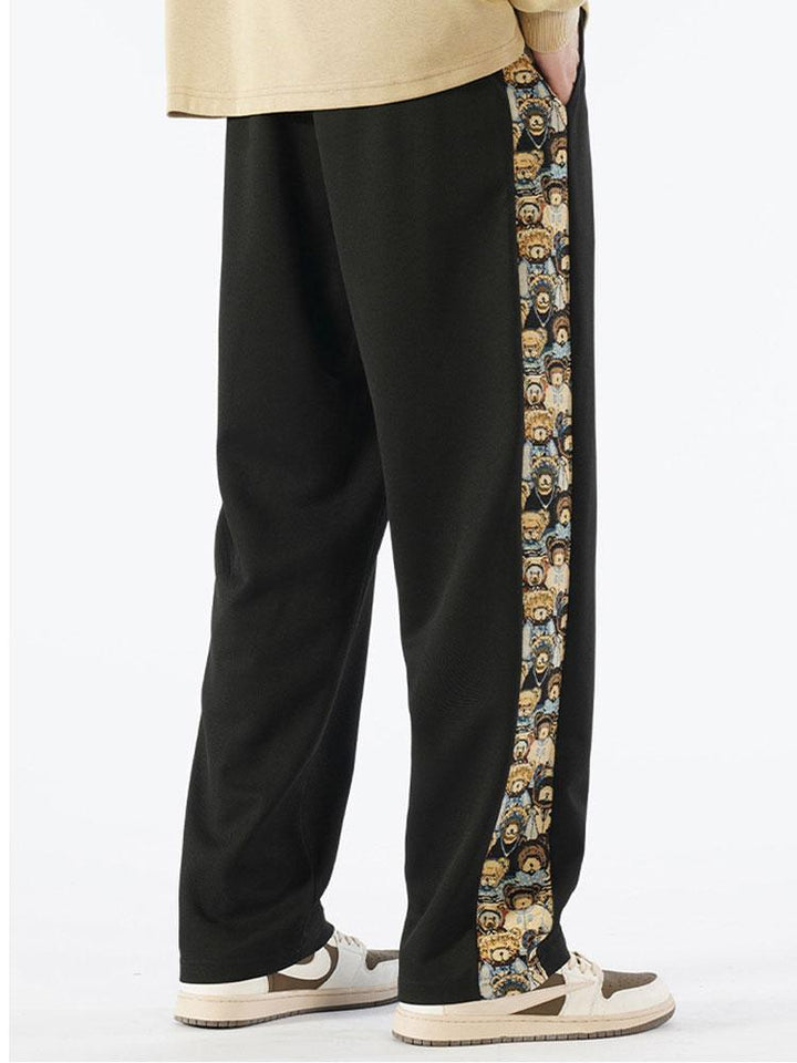 Segismundo | Pantalón de pernera recta con estampado de oso