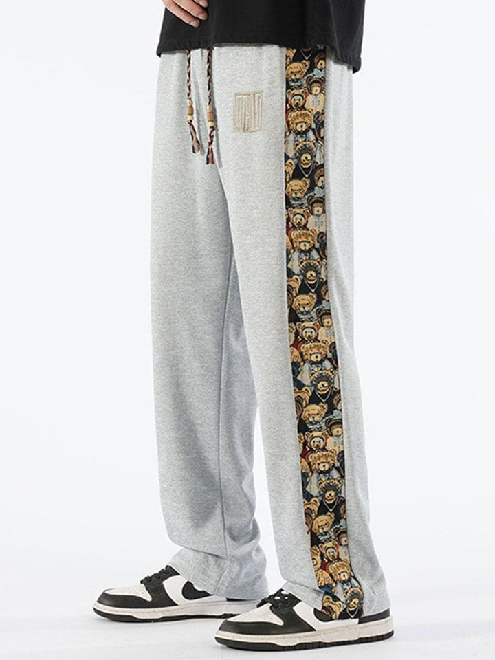 Segismundo | Pantalón de pernera recta con estampado de oso