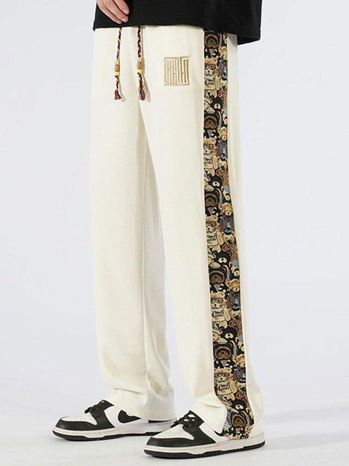 Segismundo | Pantalón de pernera recta con estampado de oso
