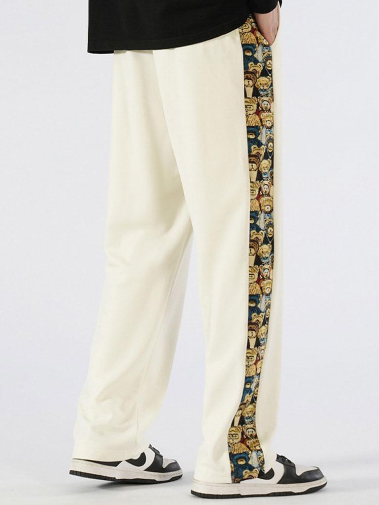 Segismundo | Pantalón de pernera recta con estampado de oso